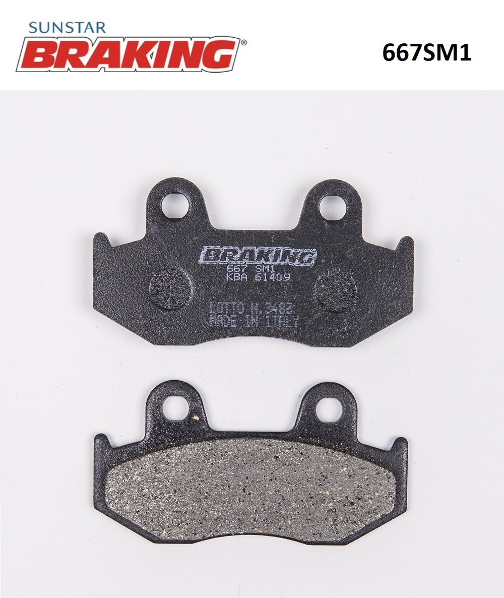 YARI METALİK ÖN FREN BALATASI BRAKING 667SM1