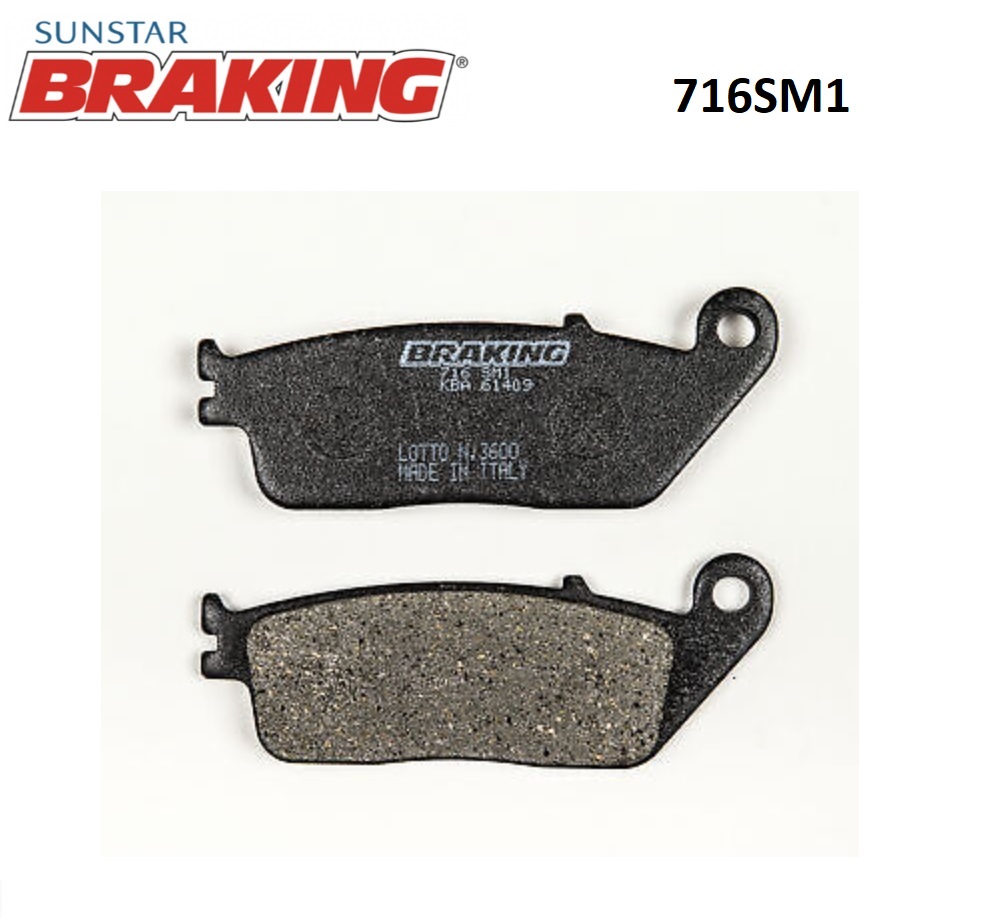 YARI METALİK FREN BALATASI BRAKING 716SM1