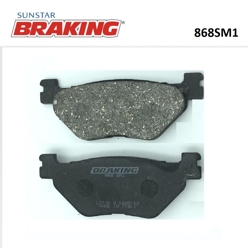 YARI METALİK ARKA FREN BALATASI BRAKING 868SM1