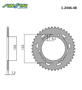 ARKA DİŞLİ SUNSTAR 1-2446-48