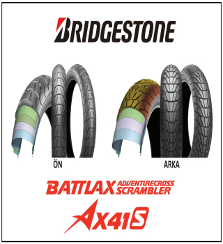 BATTLAX AX41S SCRAMBLER / ÖN: 120/70R-17 / ARKA: 180/55R-17