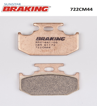 SİNTERLİ ARKA FREN BALATASI BRAKING 722CM44