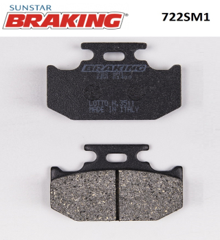 YARI METALİK ARKA FREN BALATASI BRAKING 722SM1