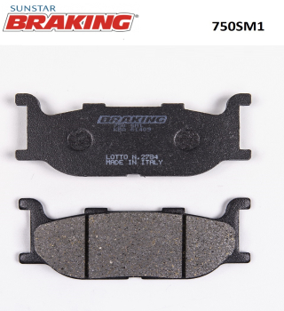 YARI METALİK ÖN FREN BALATASI BRAKING 750SM1