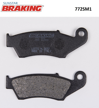 YARI METALİK ÖN FREN BALATASI BRAKING 772SM1