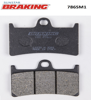 YARI METALİK ÖN FREN BALATASI BRAKING 786SM1