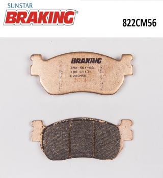 SİNTERLİ ARKA FREN BALATASI BRAKING 822CM56