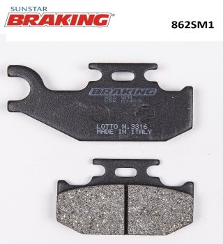 YARI METALİK ARKA FREN BALATASI BRAKING 862SM1