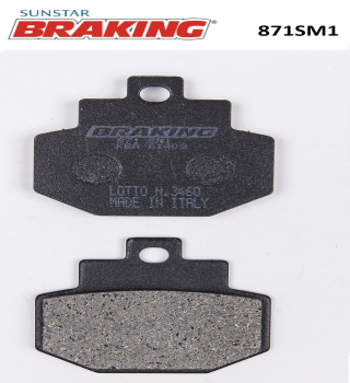 YARI METALİK ARKA FREN BALATASI BRAKING 871SM1