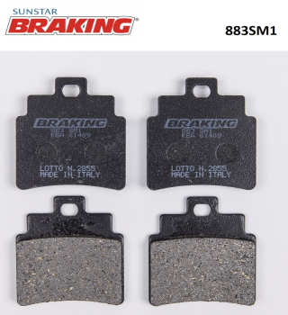 YARI METALİK ÖN FREN BALATASI BRAKING 883SM1