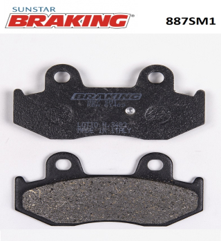 YARI METALİK ARKA FREN BALATASI BRAKING 887SM1