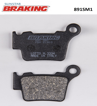 YARI METALİK ARKA FREN BALATASI BRAKING 891SM1