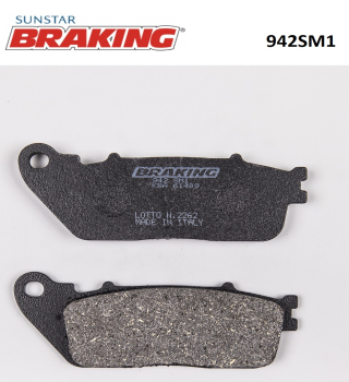 YARI METALİK ARKA FREN BALATASI BRAKING 942SM1