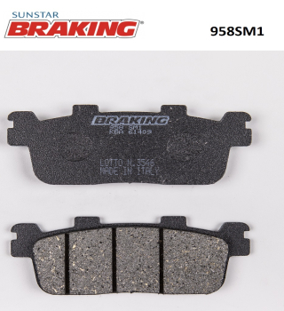 YARI METALİK ARKA FREN BALATASI BRAKING 958SM1