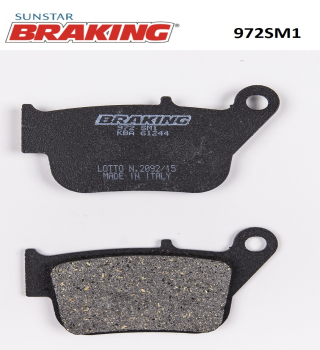 YARI METALİK ARKA FREN BALATASI BRAKING 972SM1