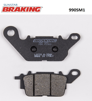 YARI METALİK ÖN FREN BALATASI BRAKING 990SM1